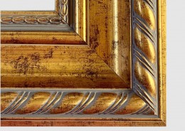Gruba rama do obrazu złota drewniana klasyczna SA34