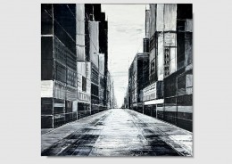 Obraz architektura monochromatyczne miasto 2257A