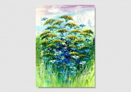 Obraz do domu letnia łąka obrazy ręcznie malowane 2236A